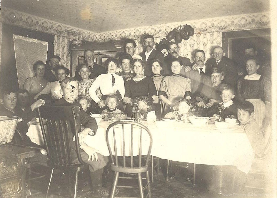 Old Photos Of Architecture: Large Victorian Era Family Gathering ...
