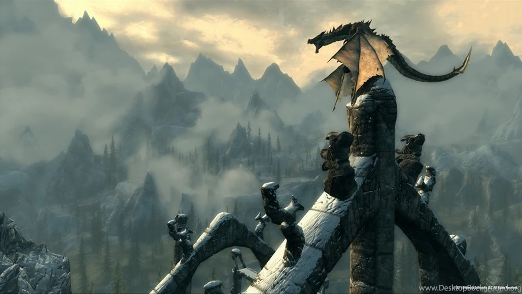 Skyrim Dragon Mountains By Minnan2 On DeviantArt