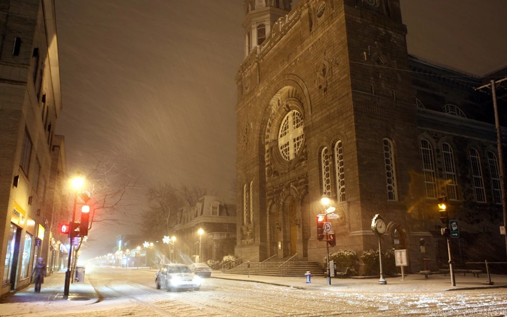 Christmas Landscape Desktop Wallpapers Beautiful Snow Pictures In HD