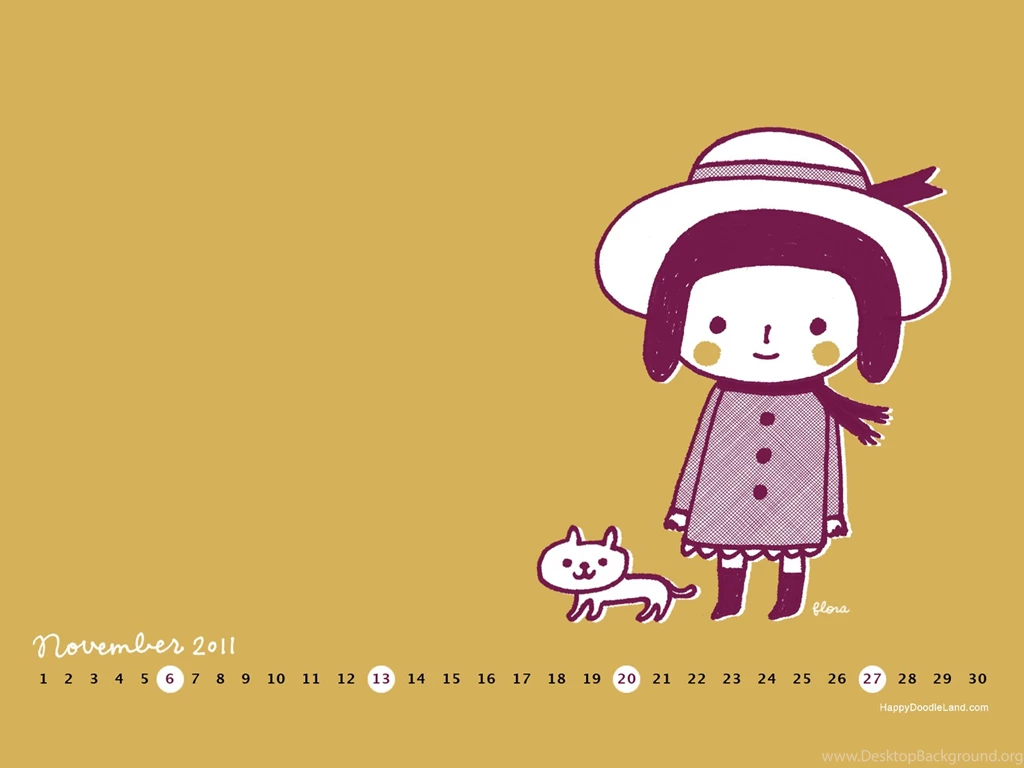 November Wallpapers — Flora Chang