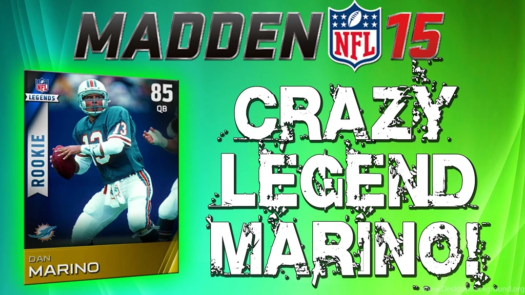 Madden 15 Ultimate Team Legendary Dan Marino! INSANE 99 Stats ...