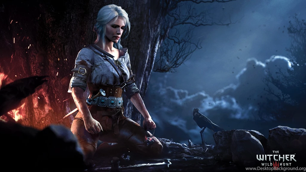Full HD Wallpapers The Witcher 3: Wild Hunt Flame Night Ciri ...
