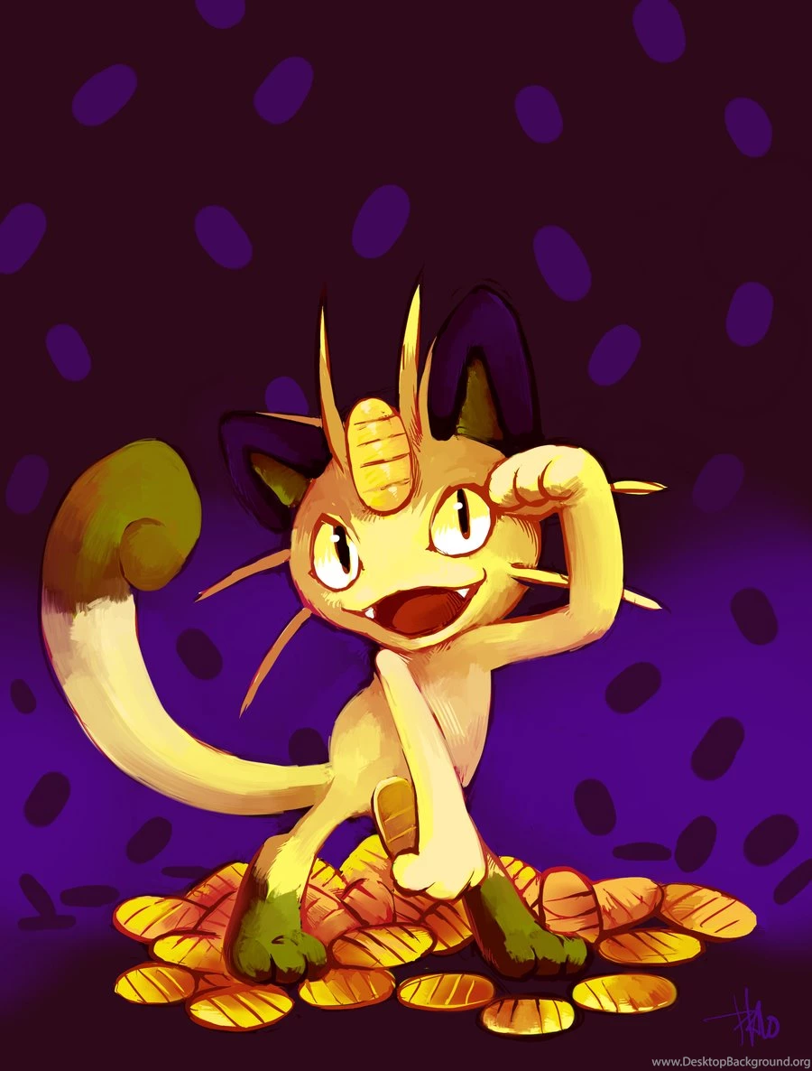 Meowth Used Pay Day By Glitchedpuppet On DeviantArt