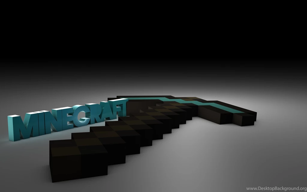 3D Diamond Pickaxe Minecraft Wallpapers
