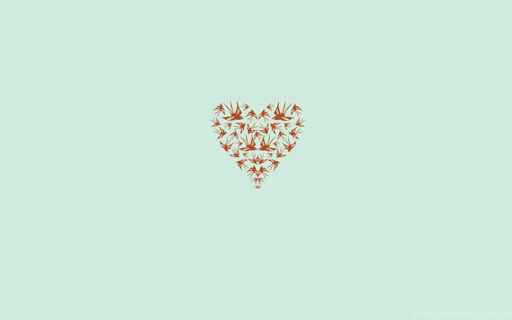 Heart, Birds, Backgrounds (