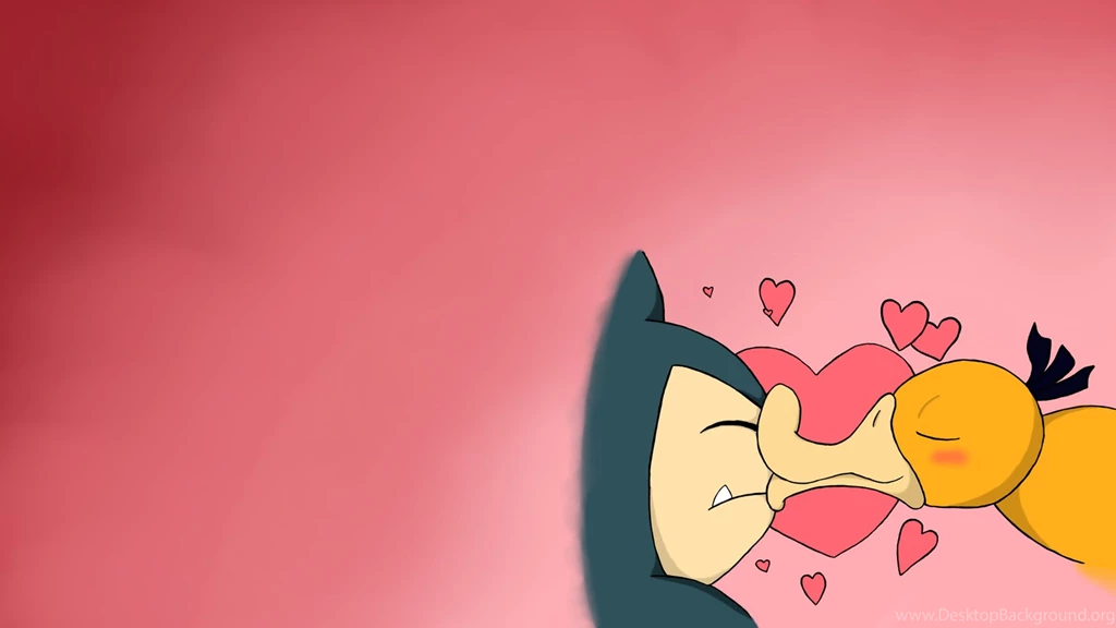 Psyduck's Kissing Snorlax :3 Wallpaper! By SystemOfATea On ...