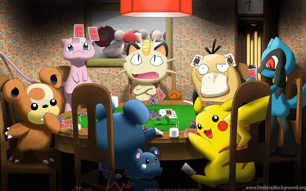 Meowth Mew Pikachu Pokemon Psyduck Wallpapers