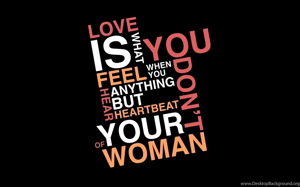 Women, Love, Typography, Hearts, Black Background, Feeling ...