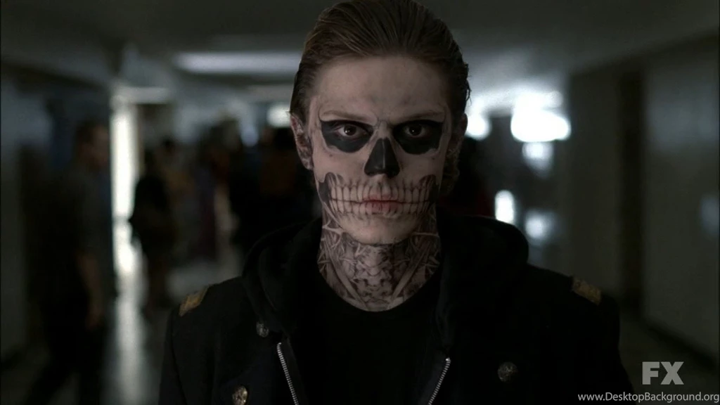 Evan Peters Skull Face 1920x1080 Full HD 16/9 Wallpapers ...