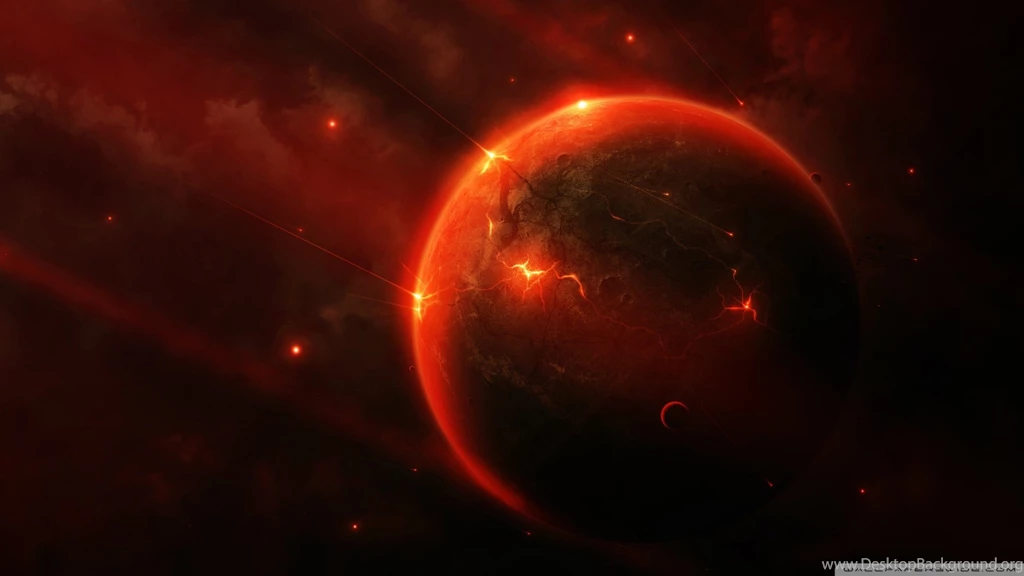 Black An Red Planets Pics About Space