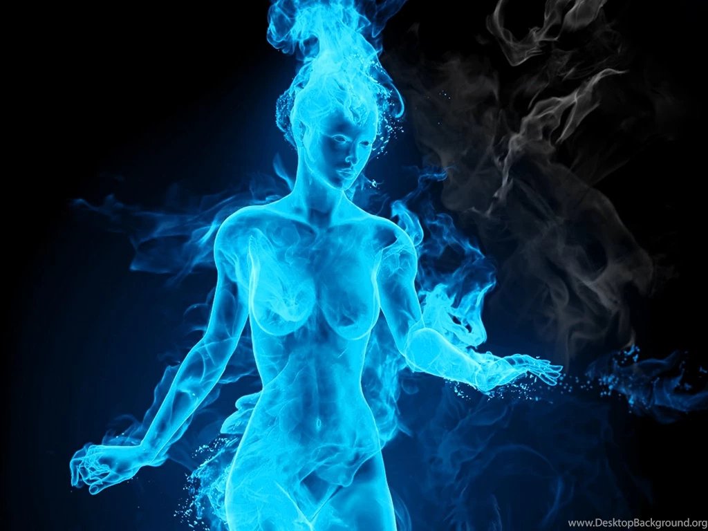 Wallpapers Woman You Are Viewing Women Blue Fire 1152x864 ...