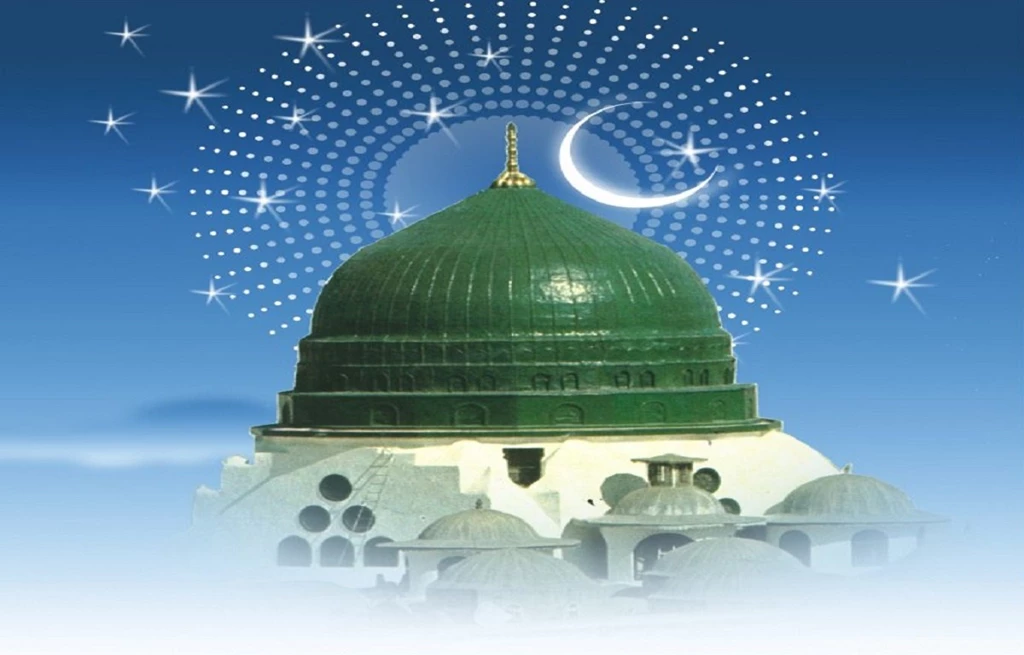 Moon beautiful madina shareef hd wallpapers free