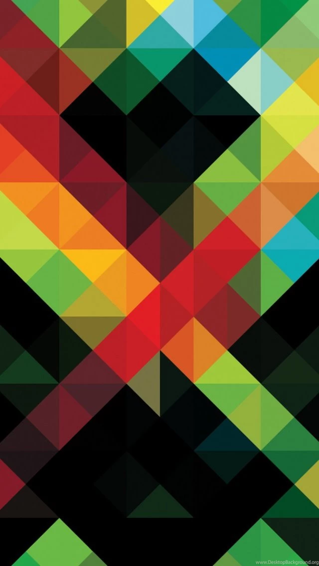 Gemoetric Colorful iPhone 5 Wallpapers