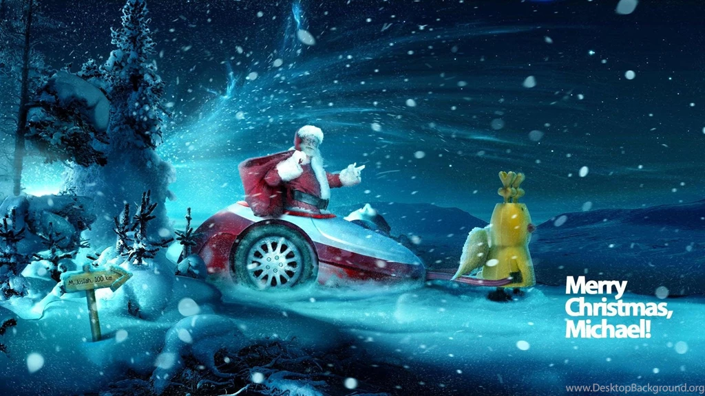 Download Wallpapers 1920x1080 New Year, Christmas, Santa Claus ...