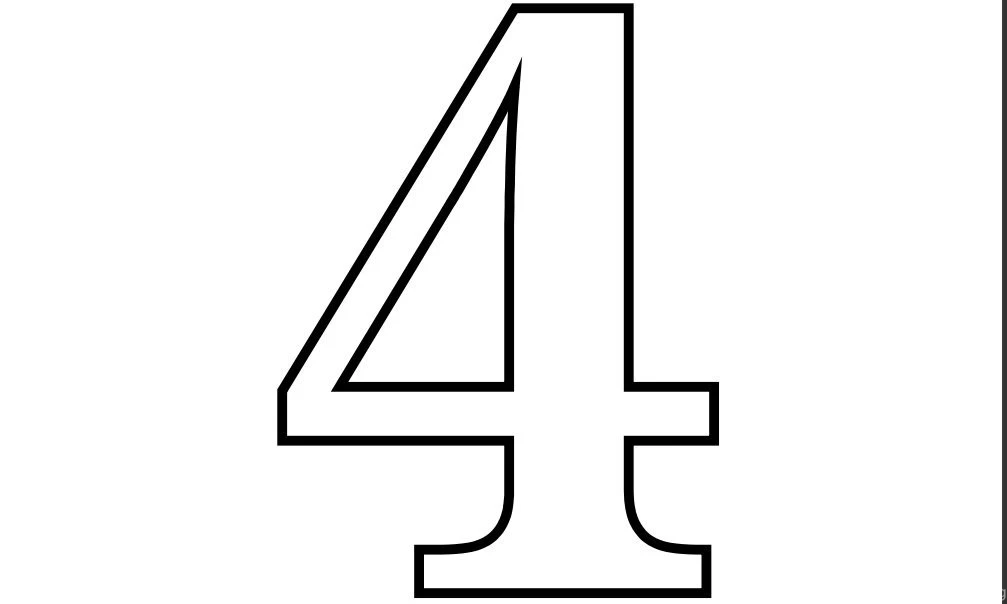 Images Of Number 4   ClipArt Best