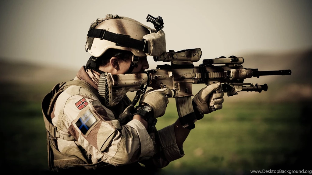 Jestingstock.com Army Soldier Wallpapers With Gun