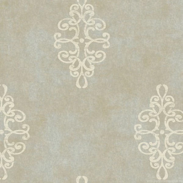 Blue Ironwork Medallion Wallpapers