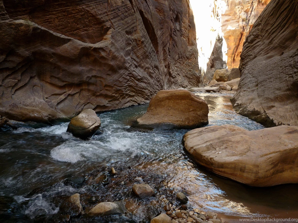 Wallpapers Parks Canyon Labyrinth Falls Zion National Park [USA ...
