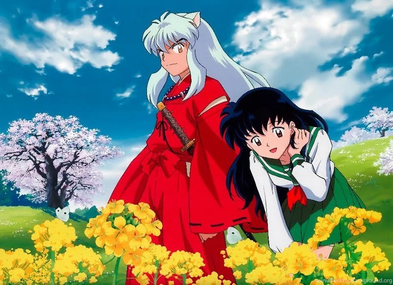 Inuyasha And Kagome (Nature) Wallpapers