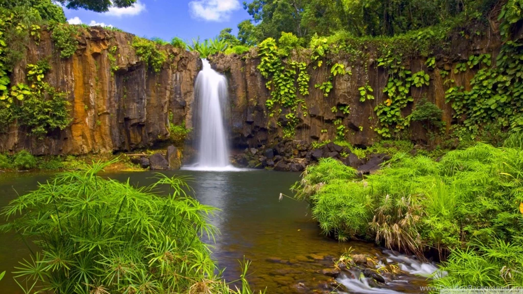 Hidden Falls HD Desktop Wallpapers : Widescreen : High Definition ...