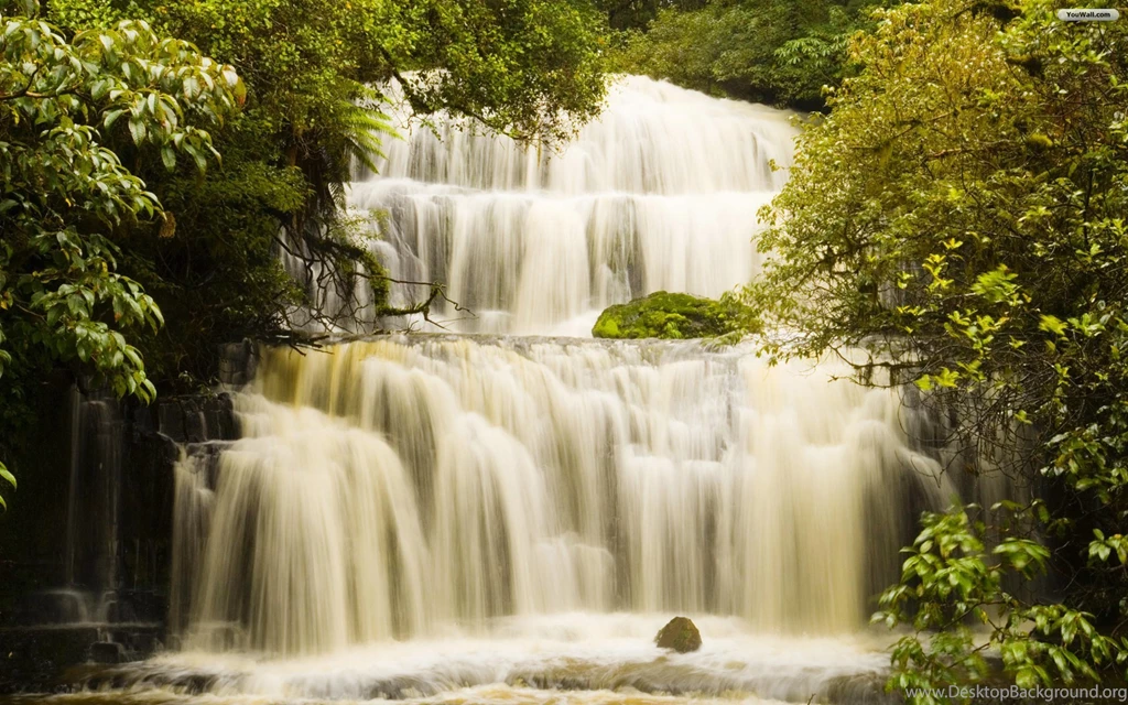 YouWall Purakaunui Falls Wallpapers Wallpaper,wallpapers,free ...