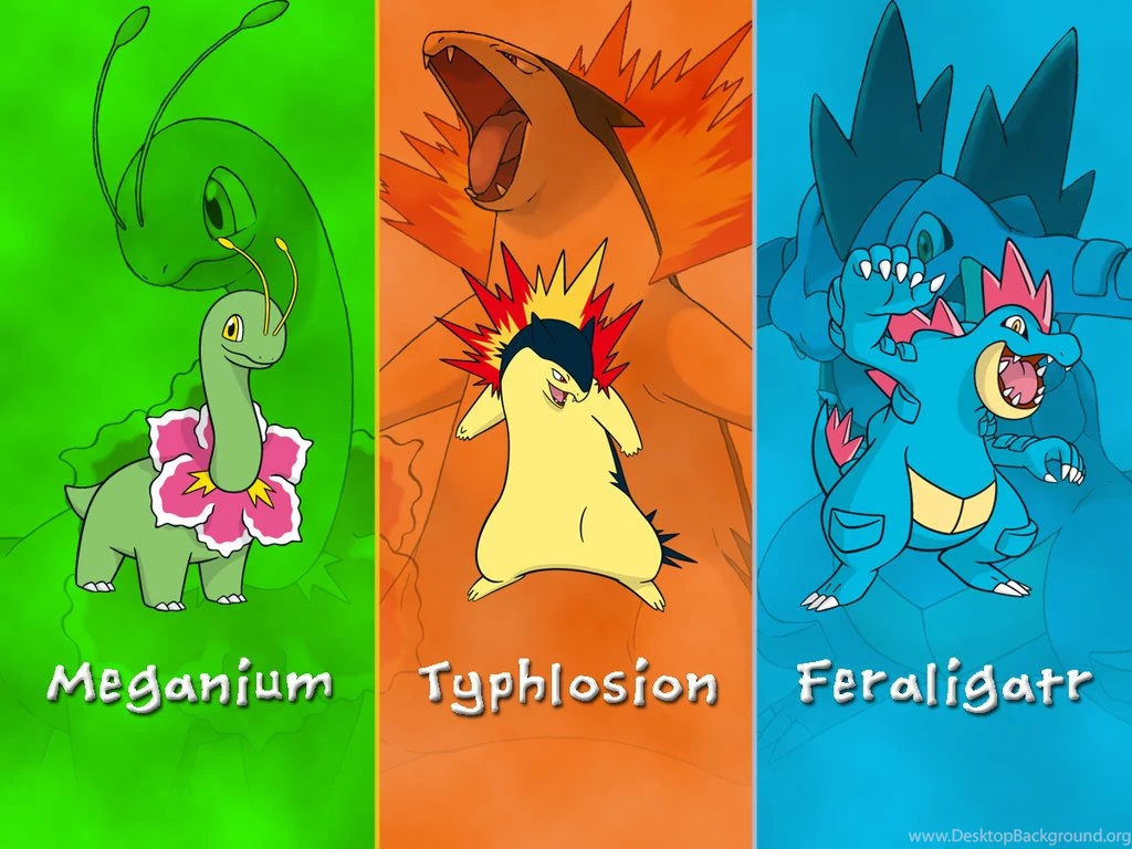Pokemon Johto Starters Wallpapers By DarkGreiga On DeviantArt