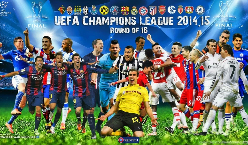 UEFA Champions League 2014 2015 Round Of 16 Football Stars ...