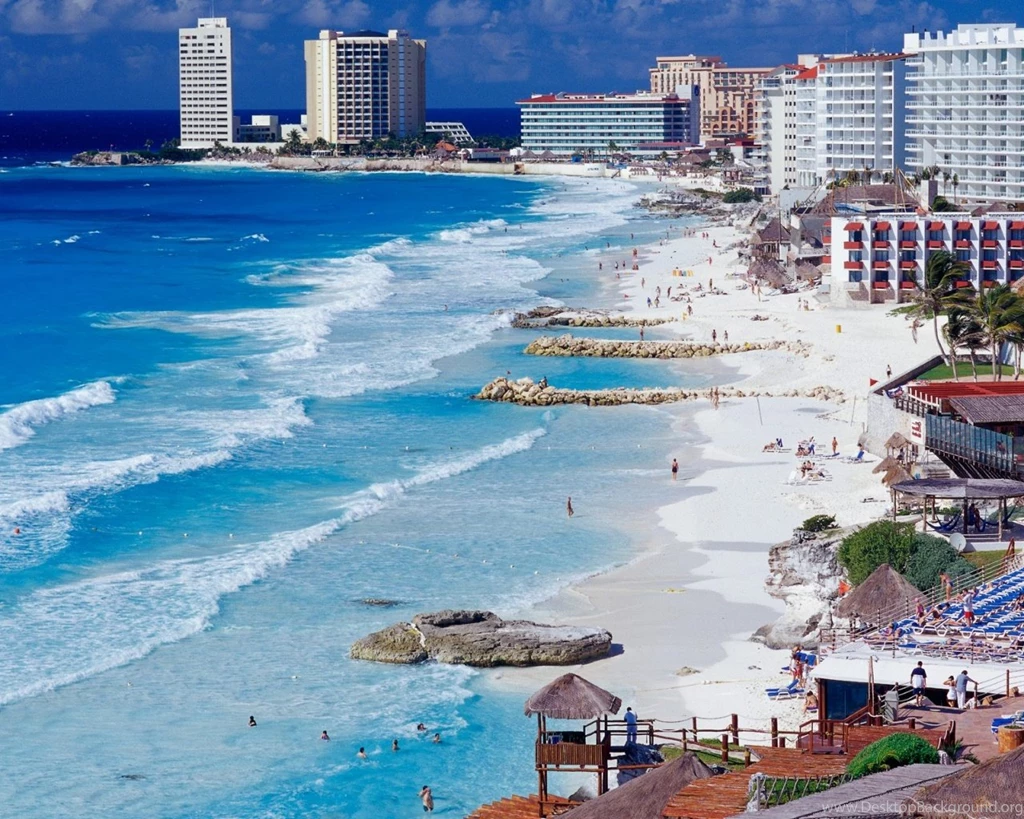 Cancun Shoreline Mexico Wallpapers