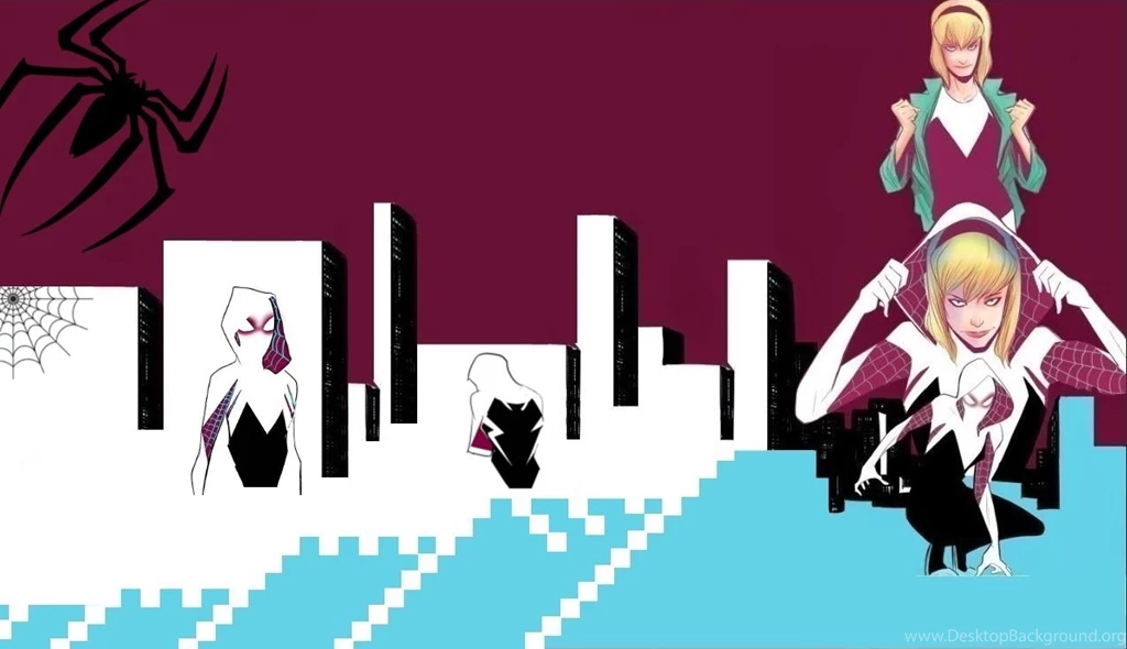DeviantArt: More Like Spider Woman (Gwen Stacy) Wallpaper. By Algo448