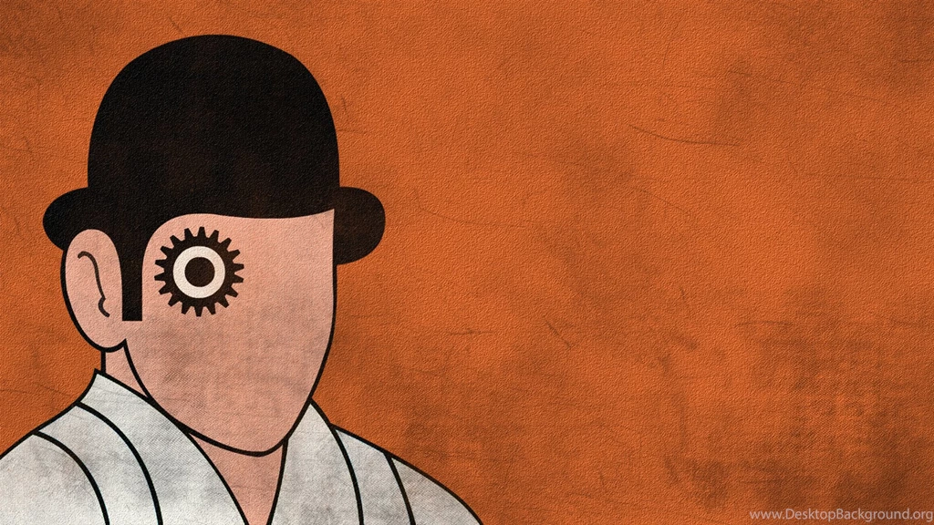 Clockwork Orange Eye Poster Wallpaper.