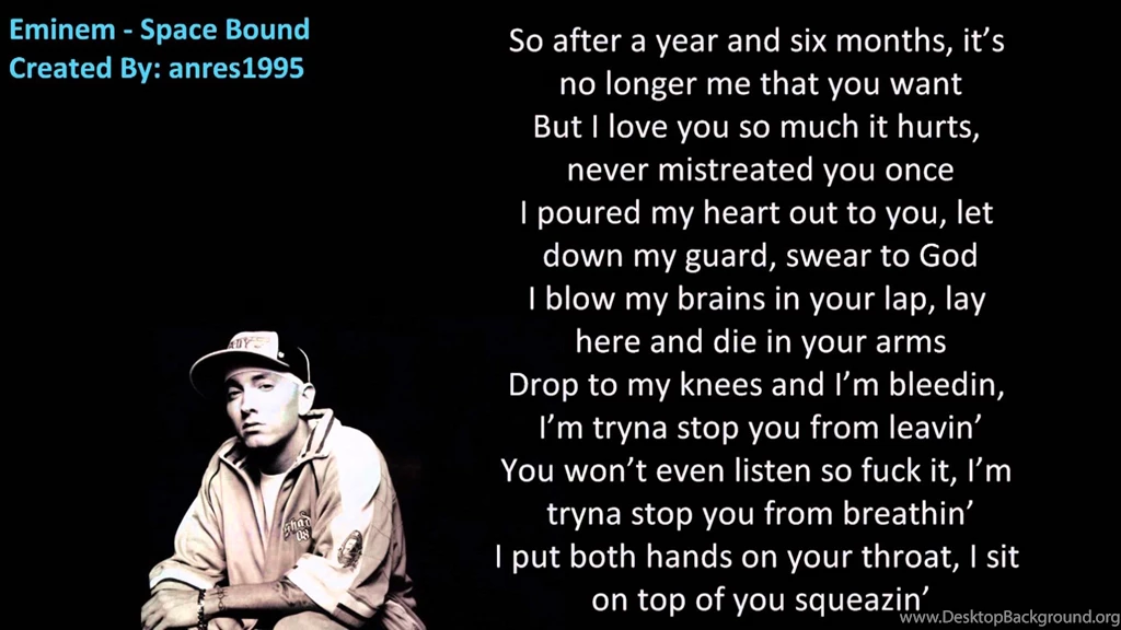Eminem Space Bound With Lyrics HQ 1080p + Xtra Bass YouTube