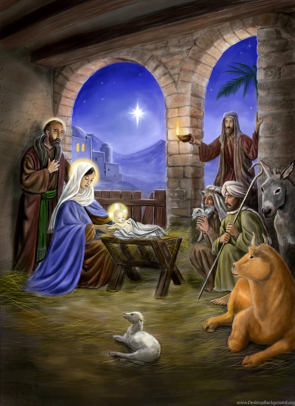 Jestingstock.com Christmas Nativity Scene Wallpapers