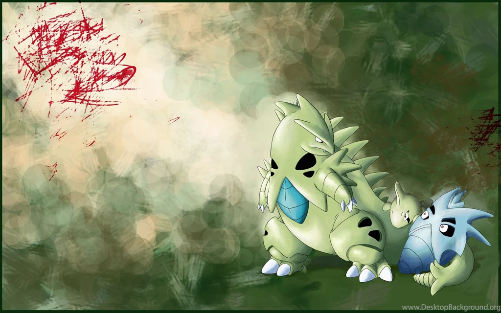 Green Pokemon Tyranitar Larvitar Pineco Wallpapers Desktop Background