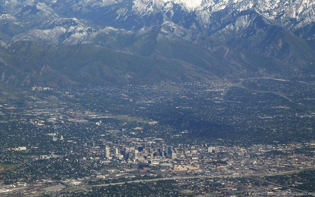 Best City Salt Lake City Aerial View 1280x800 Wallpapers