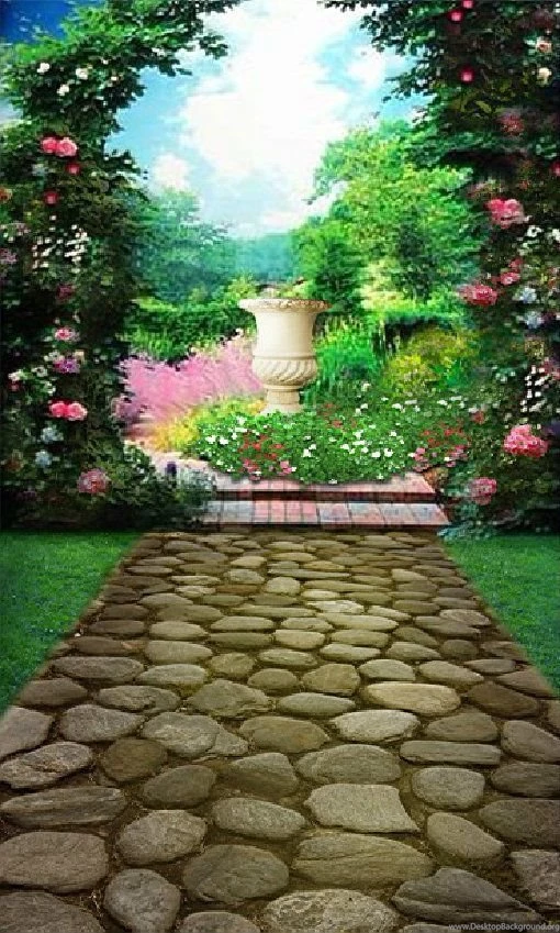 Flower Garden Vinyl Photography 1.5X2.1m/5x7ft Studio Backdrop ...