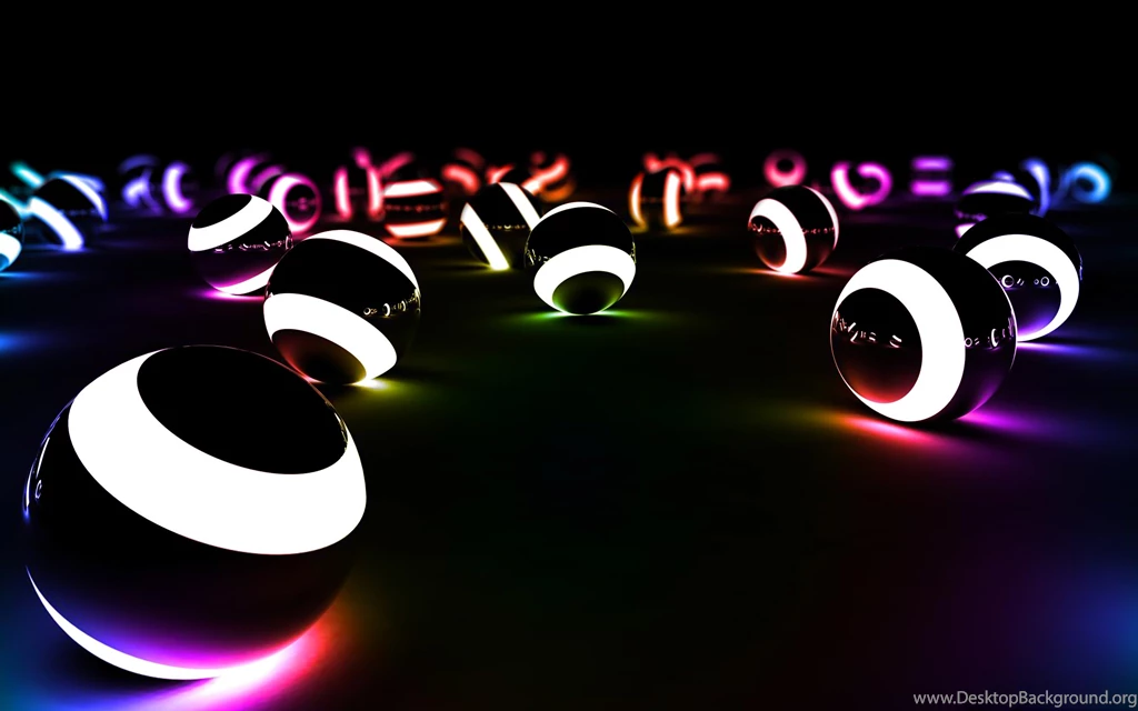 Balls Of Light In The Dark Creative Design Wallpaper,Ball HD ...