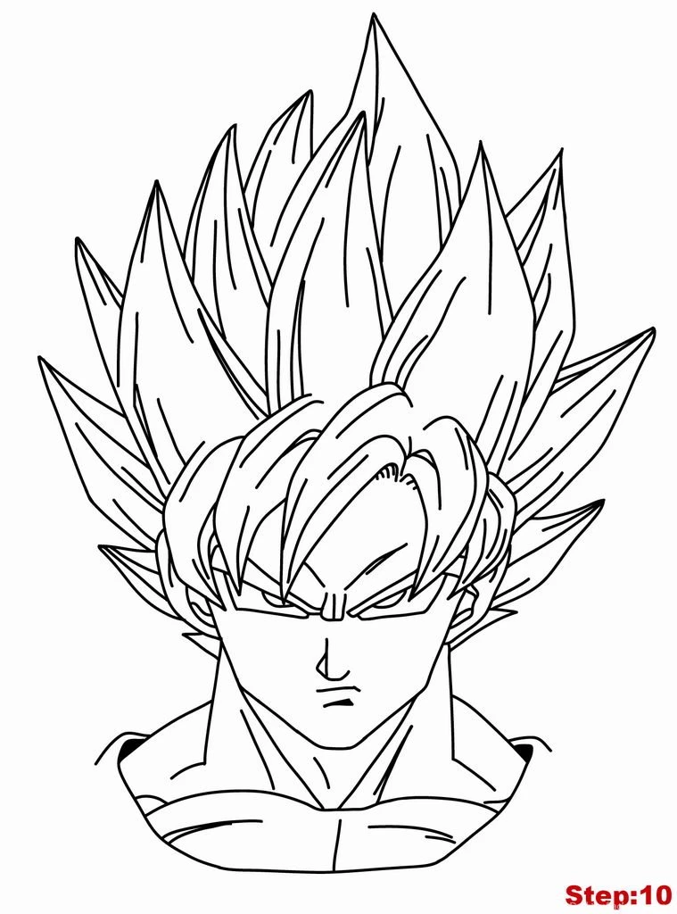 How To Draw Goku Super Saiyan From Dragonball Z