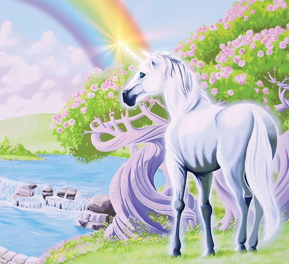 Princess Castle With Unicorn Wallpapers Mural (Style 1) [Style 1 ...