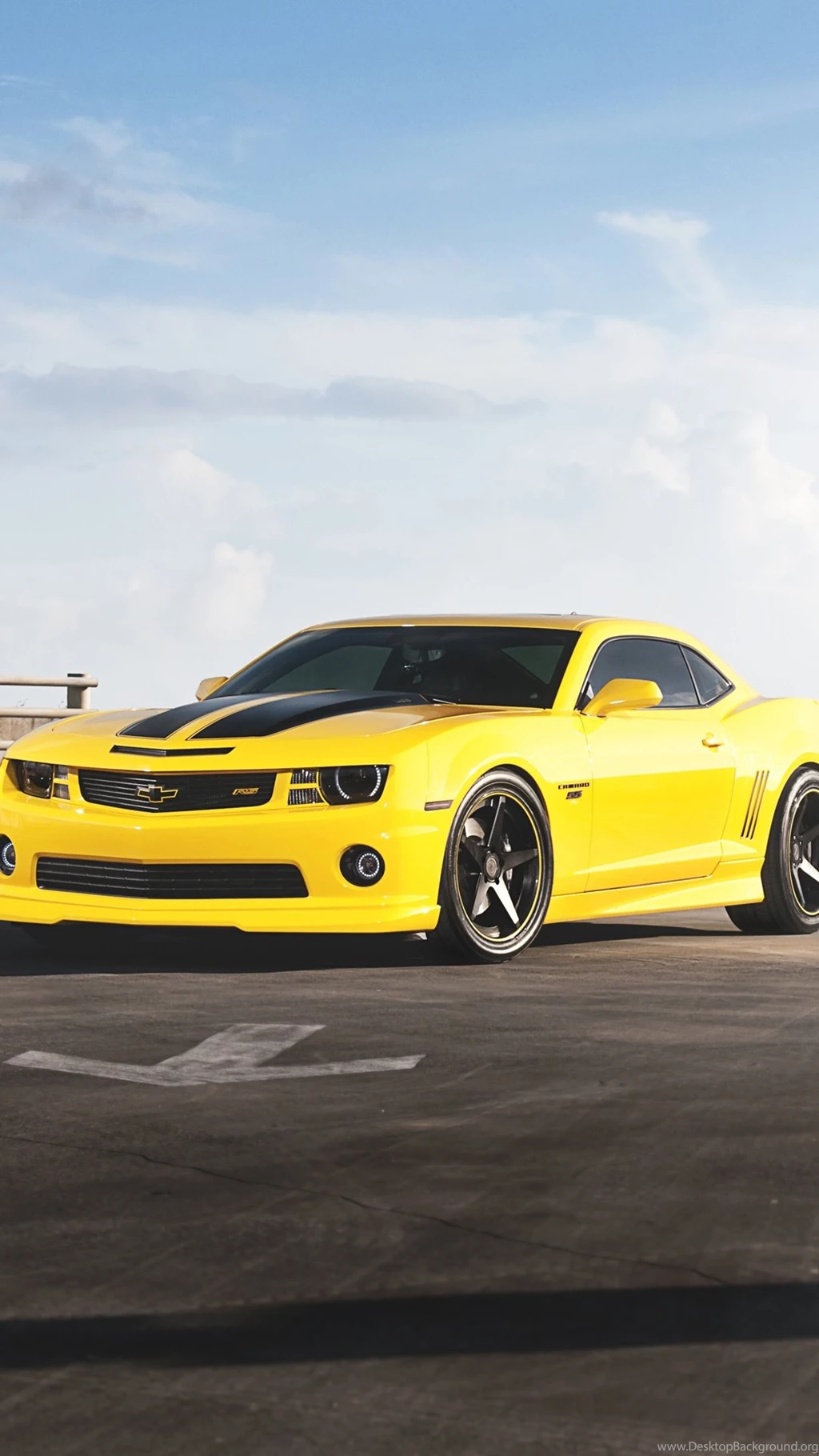 Android Car Wallpapers Chevrolet Camaro RS Yellow