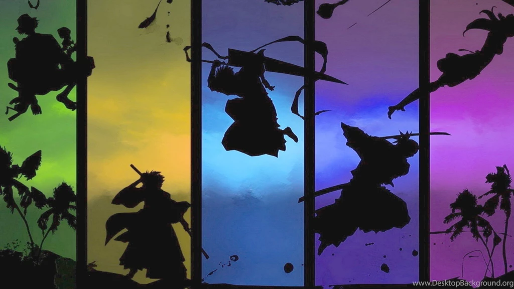 Bleach Kurosaki Ichigo Urahara Kisuke Shihouin Yoruichi Hitsugaya ...