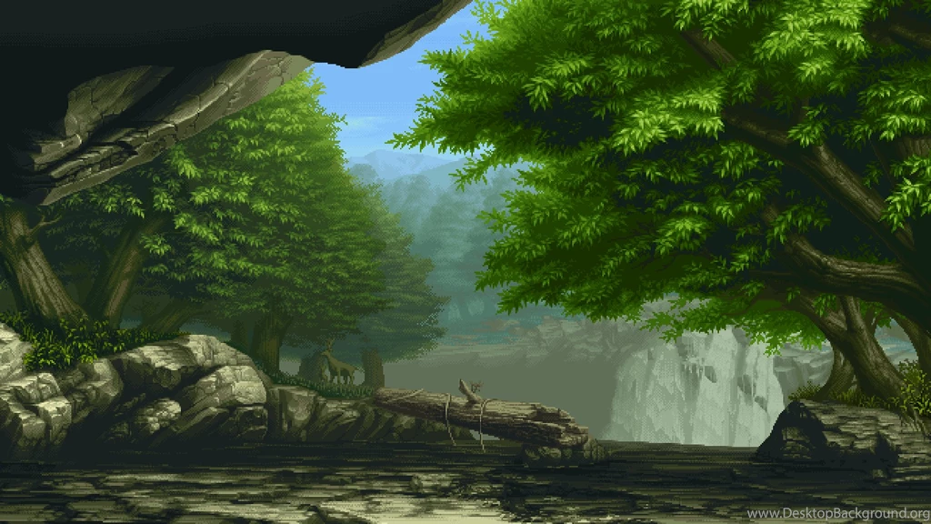 The Best Of The Internets: Wallpaper: [1920x1080] Pixel Art Forest