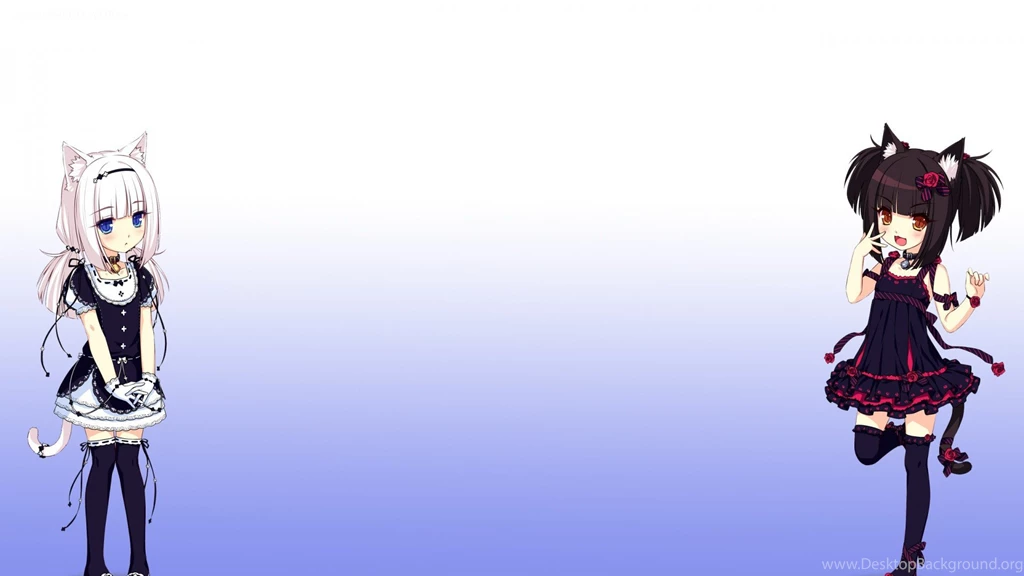 Two Girls Anime Neko Para Wallpapers And Images   Wallpapers ...