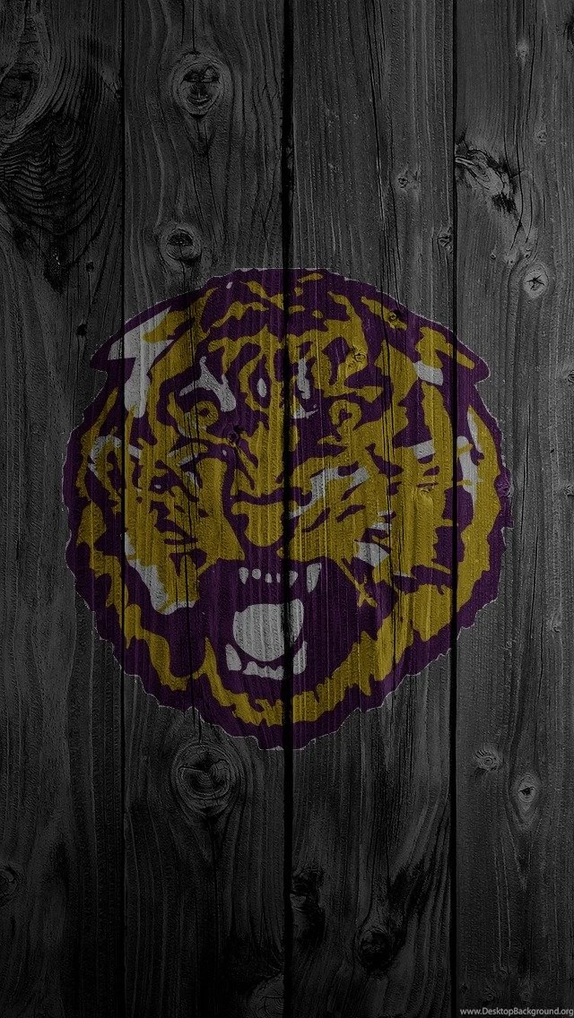 LSU Tiger Purple iPhone 5 Wallpapers (640x1136)