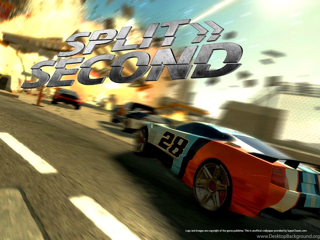 SPLIT SECOND Action Racing Race Video Game Arcade Splitsecond ...