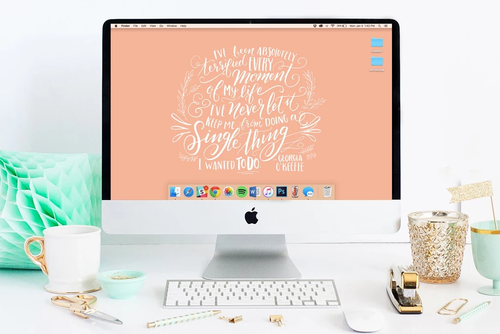 Lily & Val Living FREE January Desktop & iPhone Wallpapers