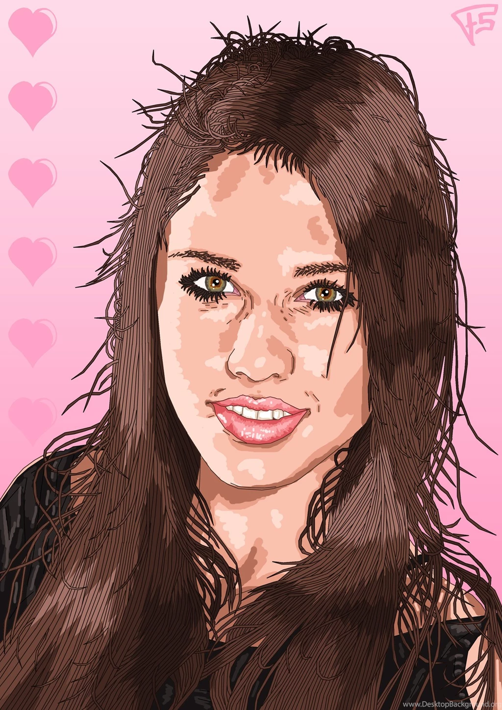 Tiffany Thompson Portrait By Brainstorm bw style On DeviantArt