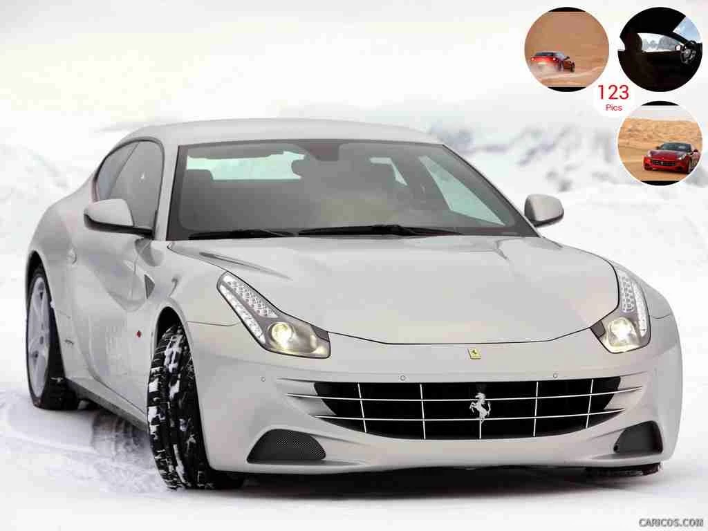 Ferrari FF On Snow Front