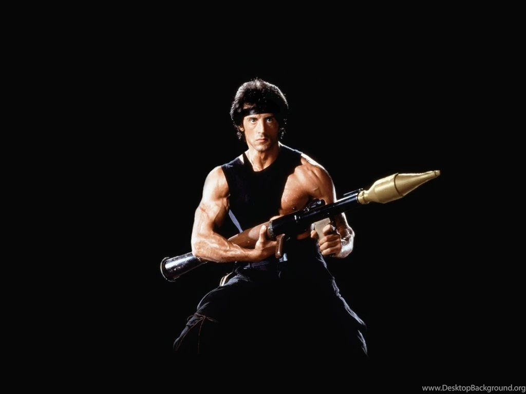 1024x768 Flare Gun, Sylvester Stallone, Black Backgrounds ...