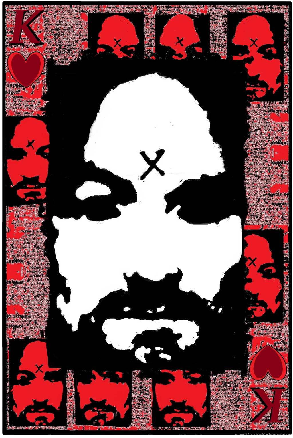 Charles Manson The King Of Hearts By Brettsixtysix On DeviantArt