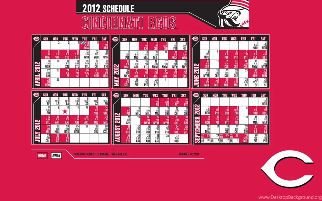 12 New 2012 Red Schedule Wallpapers